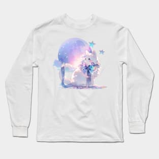 Full Moon Kitty Long Sleeve T-Shirt